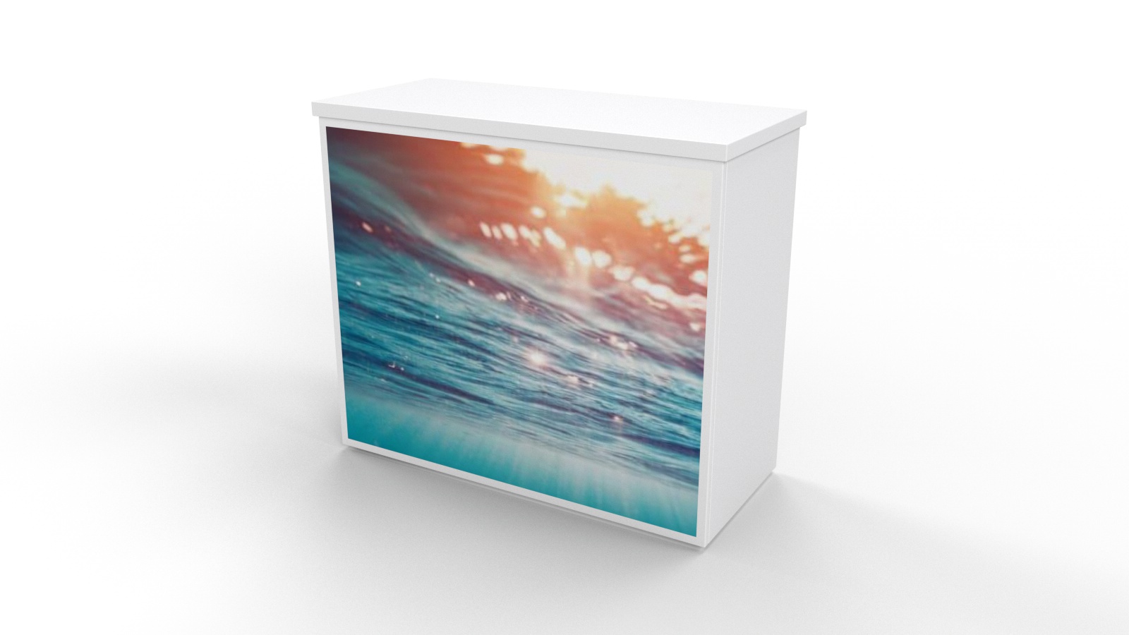 Info counter 120cm w printed front